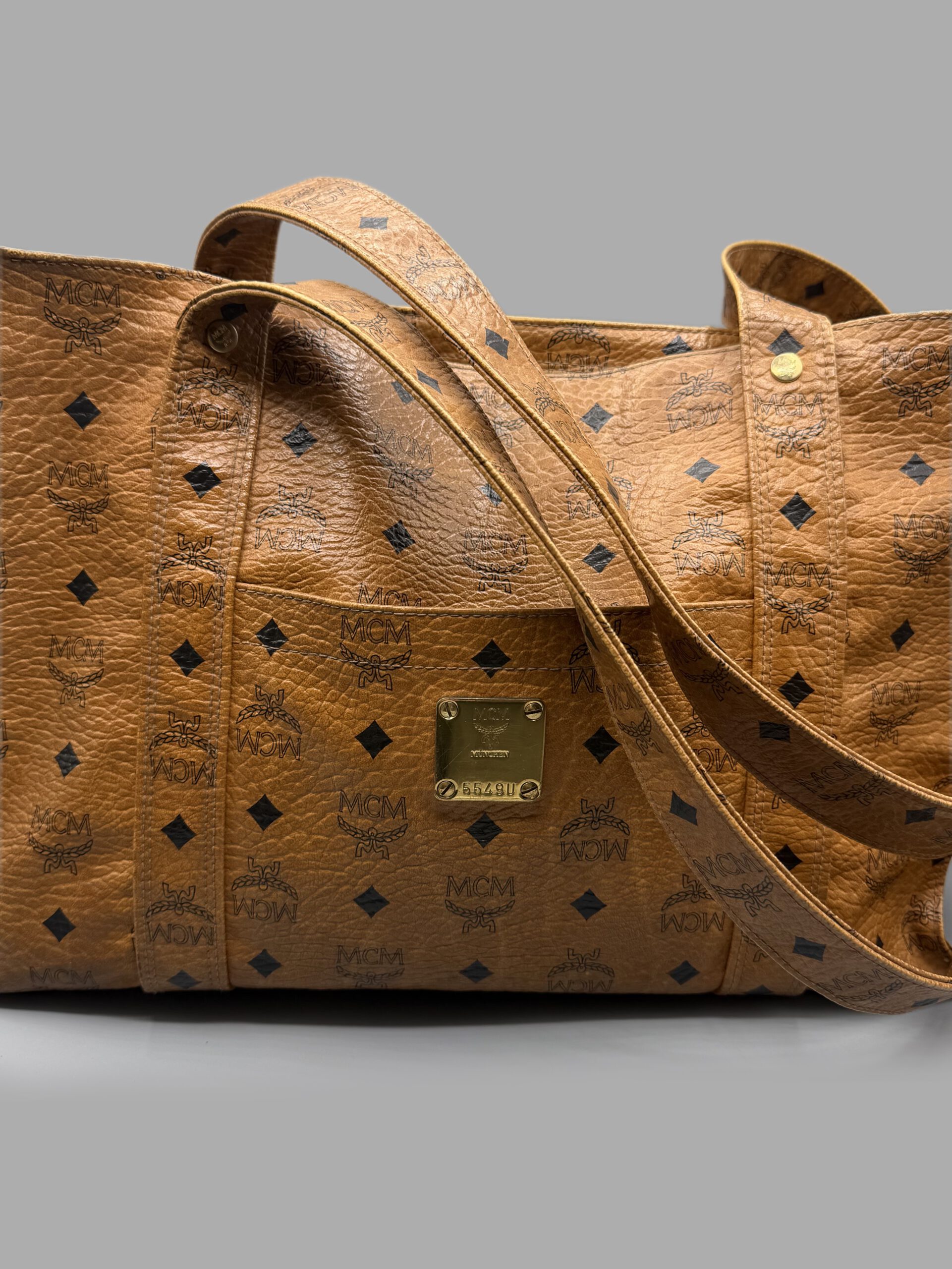 Mcm Shopper Cognac Vintage